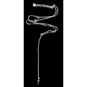 Lucky Brand Y Drop Cross Pendant Necklace